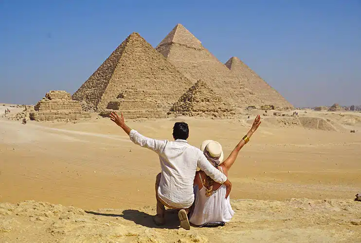 pareja por egipto